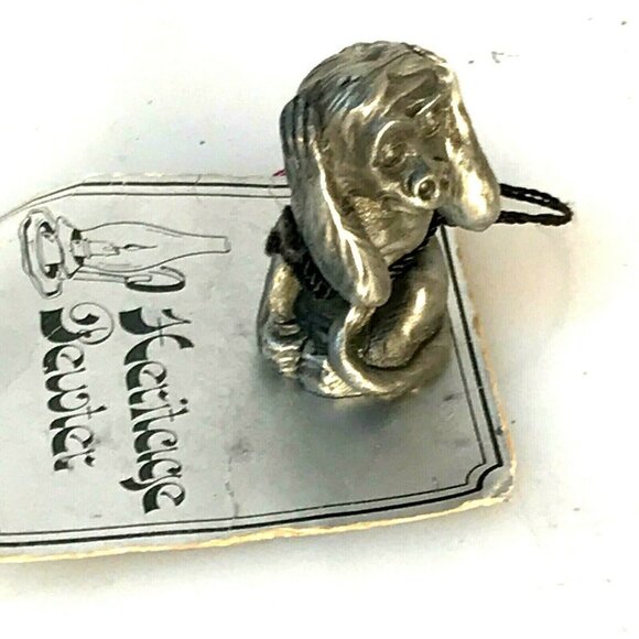 Heritage Pewter Figurine Hear no Evil Monkey Vintage Gift NWT Office Desk Decor - Picture 2 of 7